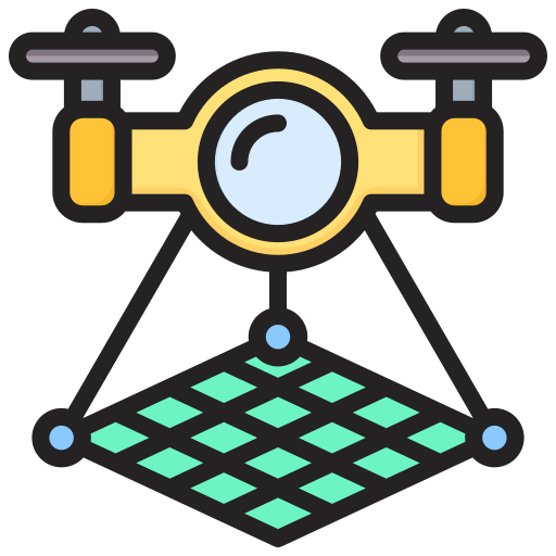 Photogrammetry Drone Icon